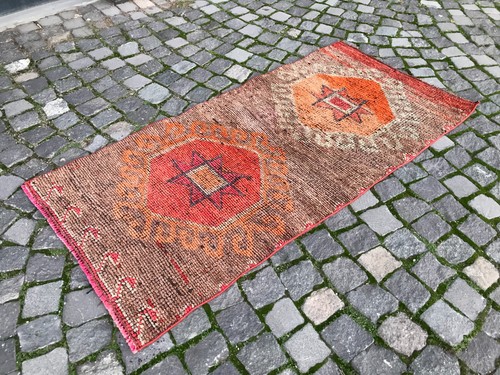 Tappeto vintage turco fatto - , a