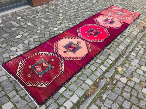 Tappeto vintage turco fatto - , a