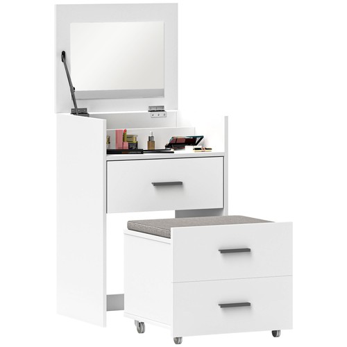Homcom tavolo trucco - homcom, mdf