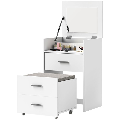 Homcom tavolo trucco mdf - homcom, in