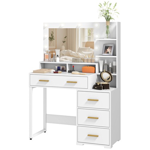 Homcom tavolo trucco - tavolo, da