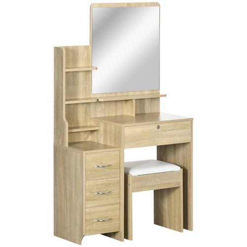Homcom tavolo trucco - trucco, con